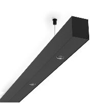 Produktbild 1: LOG 50 SPOT PD 3x3 FEET 24° DARK-Reflektor 54W 4000K schwarz + schwarz - DALI