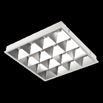 Produktbild 1: OFFICE PLUS LB LED 625x625 p/t ED 38W 4550lm 4000K white matt white aluminum