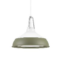 Product image 1: Worker Round Pendant Ø400, 1000 lm, Medium Dusty Green, 830, MP+BV