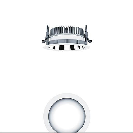 Produktbild 1: PANOS EVO R150L 16W LED840 BC AL WH
