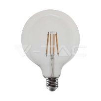 Product image 1: V-TAC  LED Bulb - 12W Filament E27 G125 Clear Cover 4000K