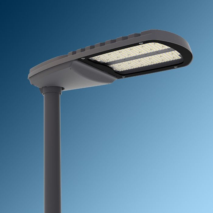 Imagen de productos 1: HELIUS L 40000 Lm 300W Street light Luminaire ,Clear Temperad Glass , Gray Body , 5000K