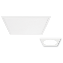 Product image 1: Ledge Recessed Circle Micro 600x600 4000K 42W WT
