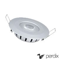 Product image 1: decent circle Spot Downlight | starr | silber | opale Linse | ø80-86mm Ausschnitt | 35mm ET | IP54 | 10Watt | 2700K | 660 lm
