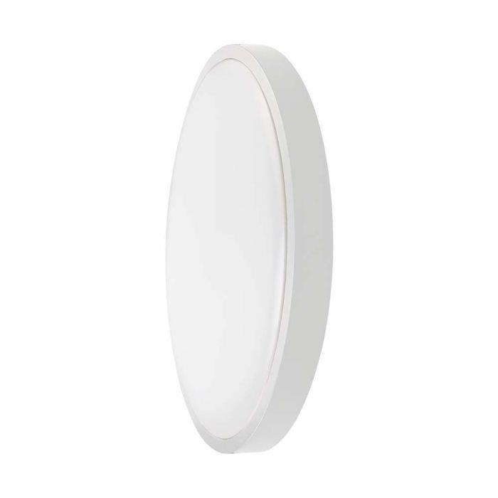 Immagine prodotto 1: V-TAC VT-8618S 18W LED DOME LIGHT SENSOR SAMSUNG CHIP 4000K RD WHITE FRAME IP44