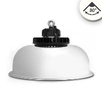 Product image 1: LED Highbay luminaire FL 120W, aluminum reflector, 80°, IP65, 1-10V dimmable, neutral white