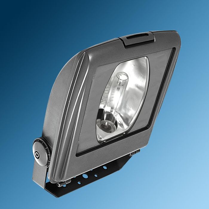 Product image 1: 400 W Tubular Metal Halide VEGA Street Light with Flat Clear Tempered Glass
