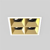 Изображение 1: diva S square recessed 2x2 white 142x142mm