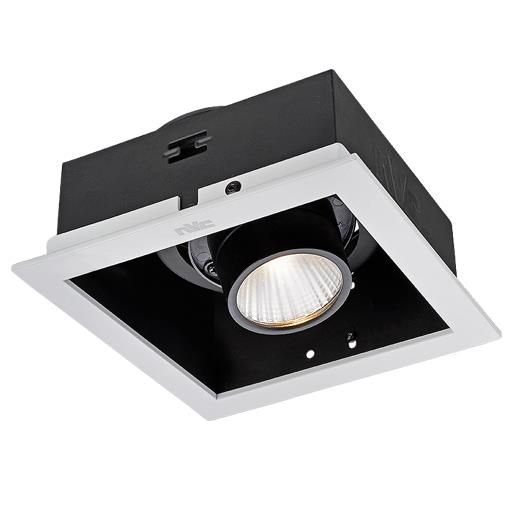 Product image 1: NLED5821C 1×12W 24°3500K 单头通用型格栅射灯