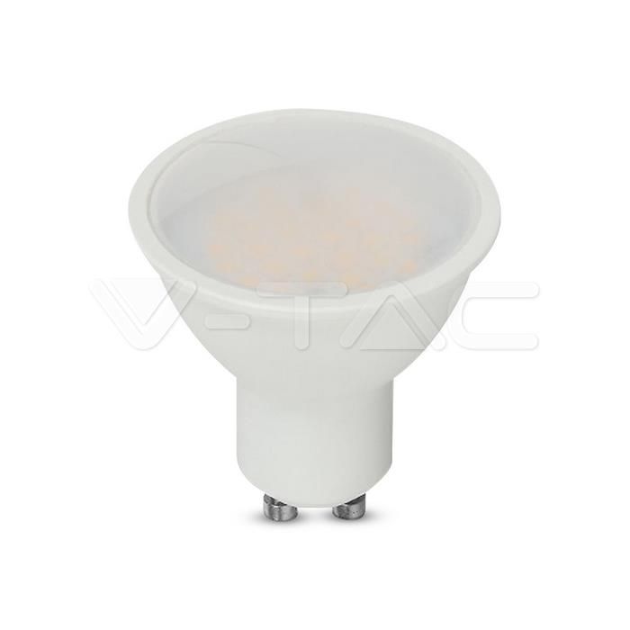Product image 1: V-TAC VT-271 10W GU10 LED PLASTIC SPOTLIGHT MILKY COVER 3000K
