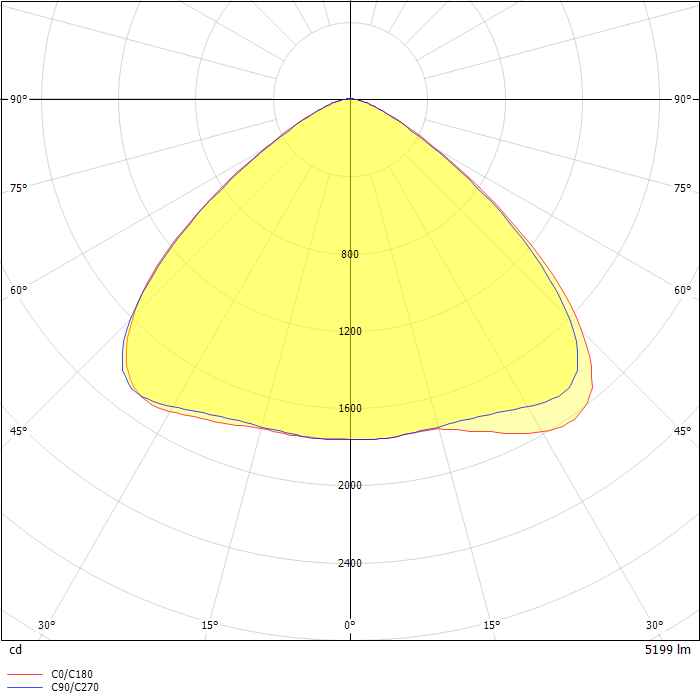 CONTENDER LED  5K LUMEN NEMA TYPE V 5000 K CCT