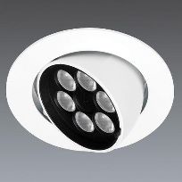 Image du produit 1: D-CO LED DL 6X1,2W GYRO 3K 35° 350mA WHI