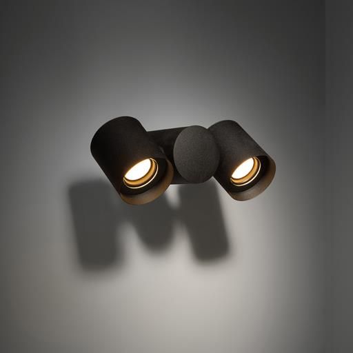 Imagen de productos 1: Lowie IP54 2xLED 3000K flood GI black structure
