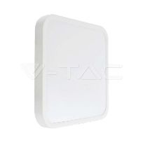 Immagine prodotto 1: V-TAC VT-8618 18W LED DOME LIGHT SAMSUNG CHIP 4000K SQ WHITE FRAME IP44