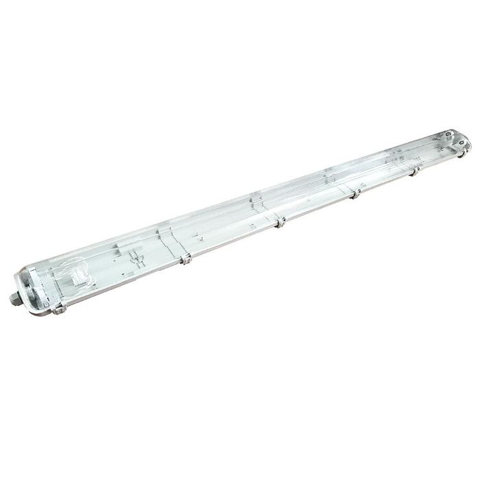 Image du produit 1: V-TAC 2x18W LED Waterproof Lamp PC/PC 2x1200mm 6400K