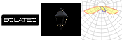 Curva Polar: BEAUREGARD 2 vasque PHS 2BLSB12 ERS 650mA 49W 4000K IRC70