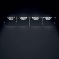 Product image 1: SHARP RECESSED TRIMLESS 4X 12W 930 WIDE FLOOD EXT.DRV + SCREEN 4X BLACK